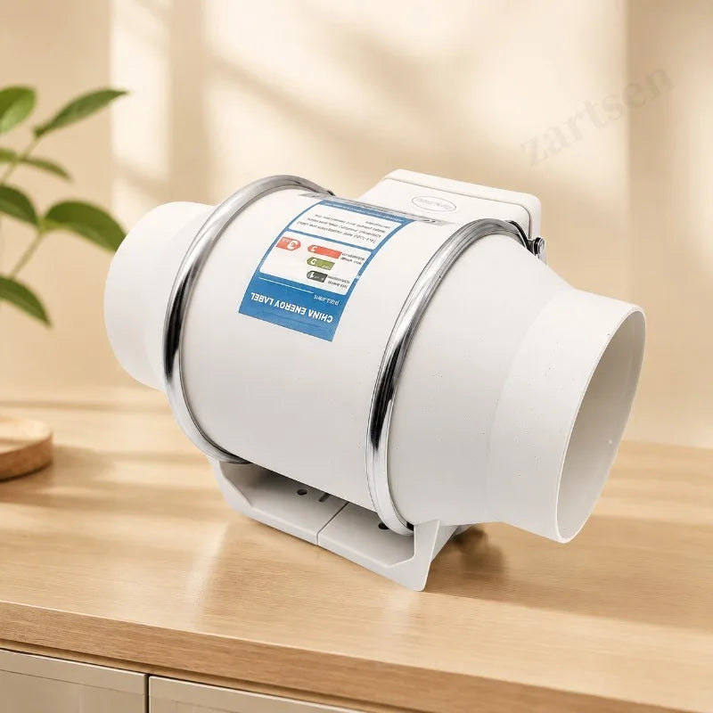 220V Silent Inline Duct Fan – Bathroom & Kitchen Ventilator Inline Duct Fan Qst