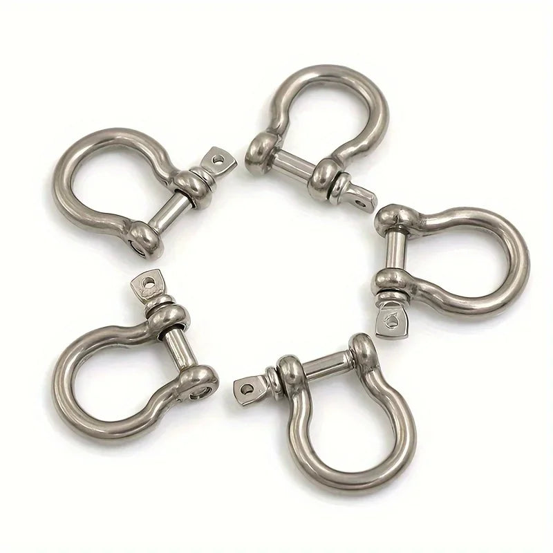 M4 Stainless Steel Bow Shackle Screw Pin – 5 Pack Rigging Bow Shackle Qme