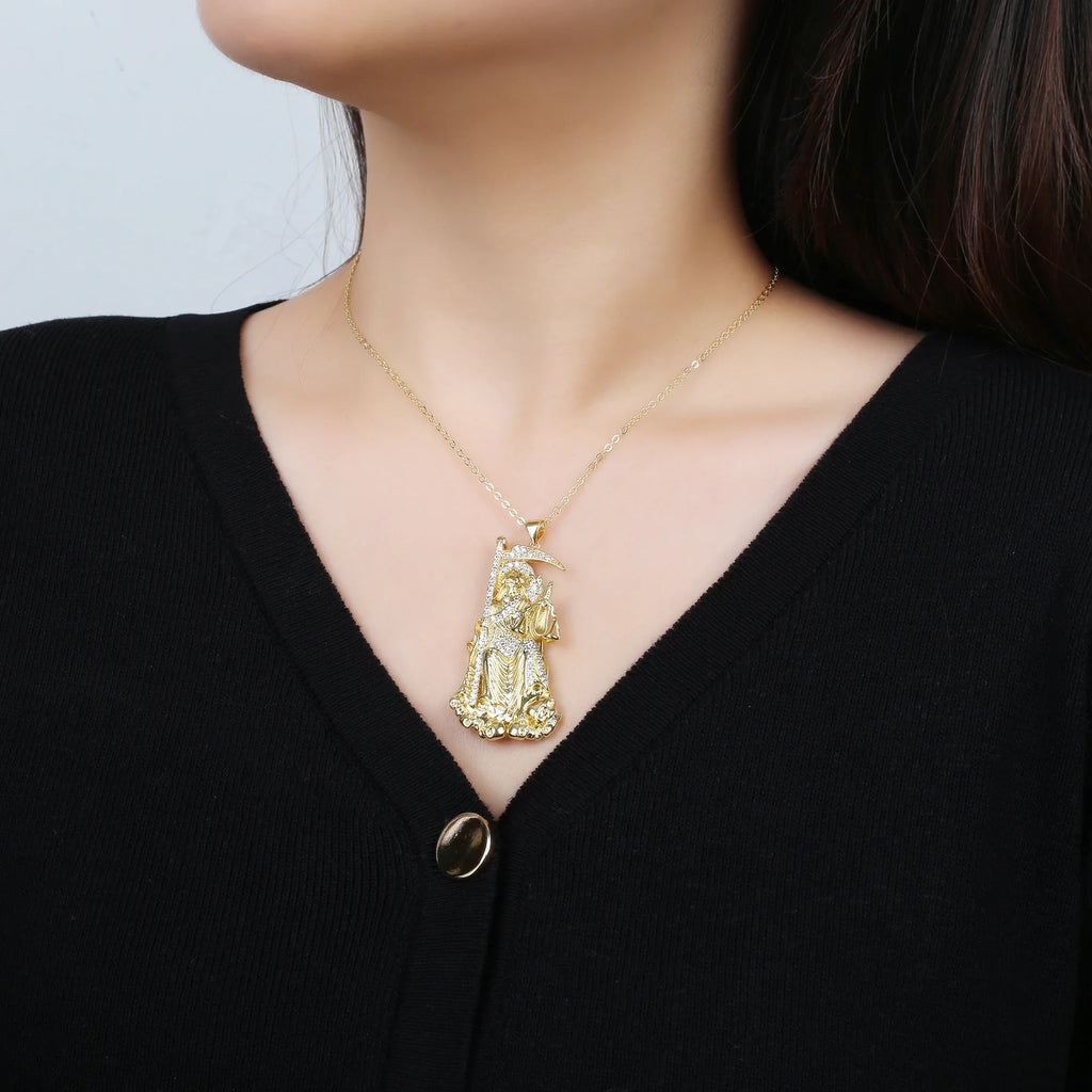 Cubic Zirconia Cross Pendant Necklace | Religious Jewelry Cross Pendant Necklace Qme