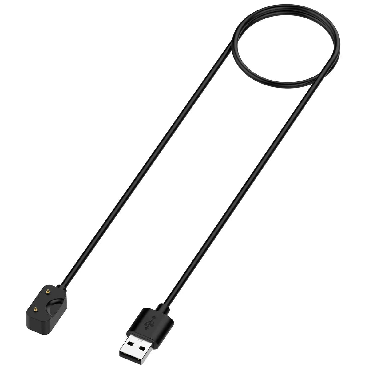Samsung Galaxy Fit 3 Magnetic USB-C Charging Cable & Adapter Smartwatch Charging Cable Qme Black USB-100cm