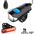 USB Rechargeable Bike Light with Horn, Speedometer & Odometer Bike Light & Computer Qme Default Title