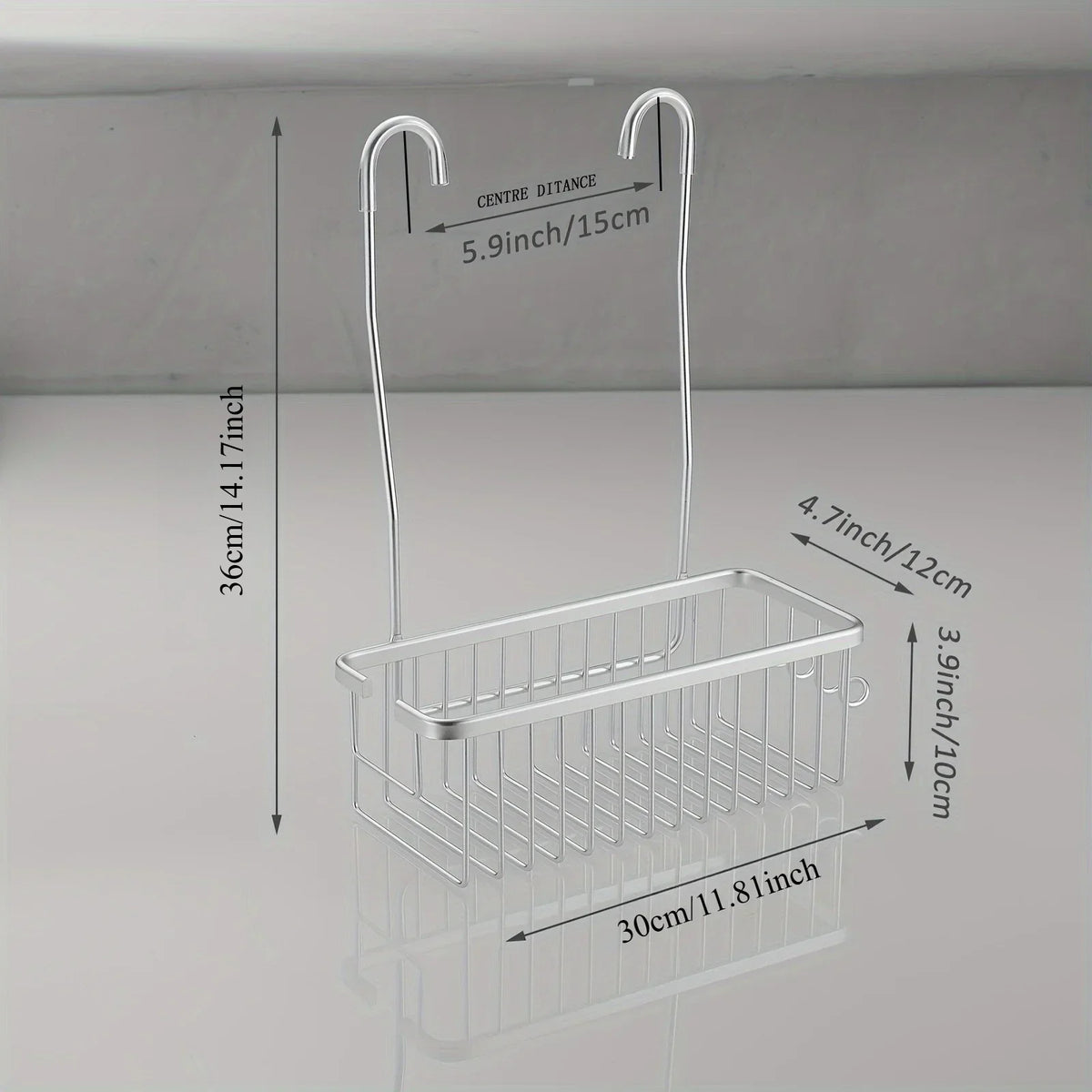Shower Basket Shampoo & Bathroom Storage Organizer | ABS Shower Storage Basket Qme
