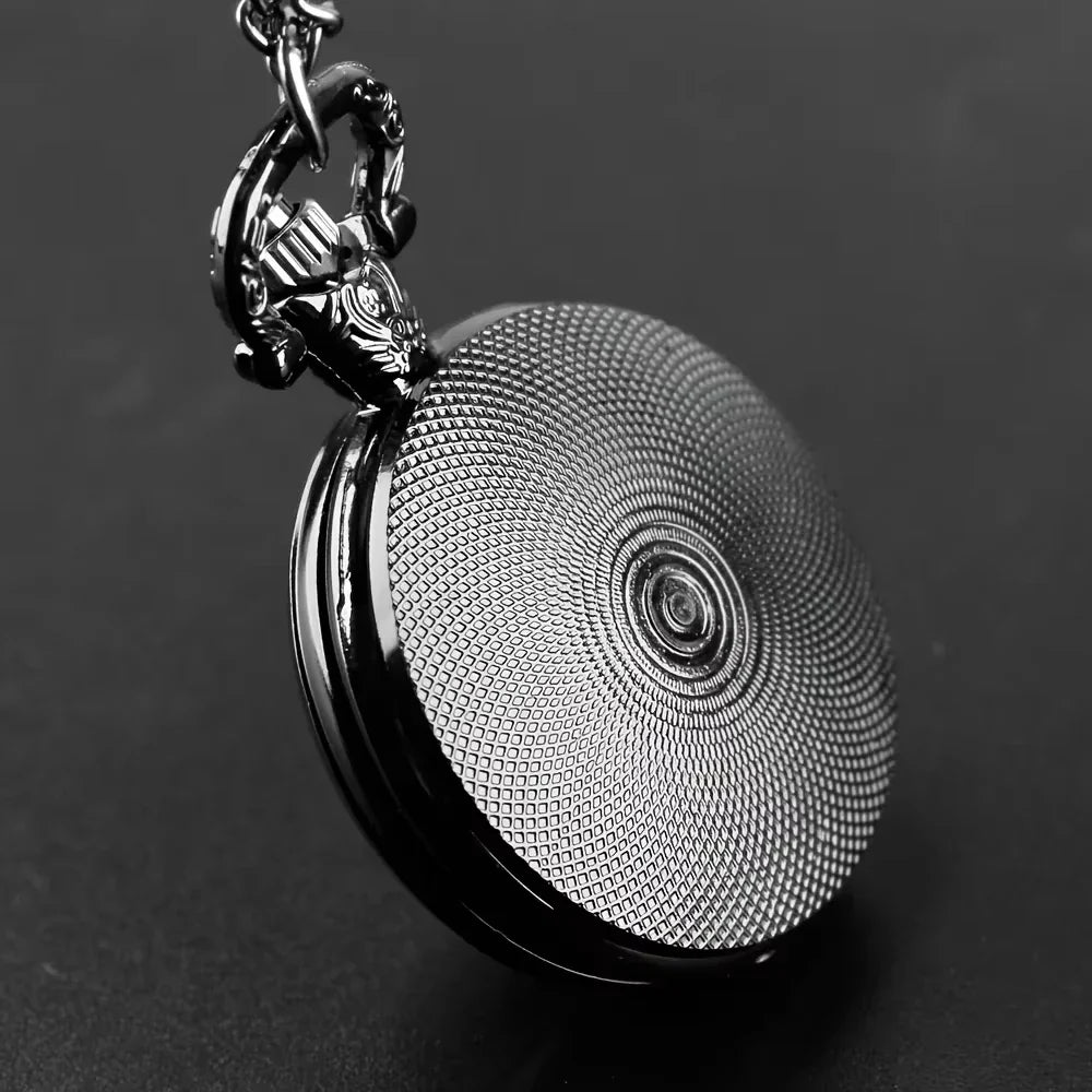 Route 66 Motorcycle Pocket Watch | Quartz Movement Gift Pocket Watch Qme