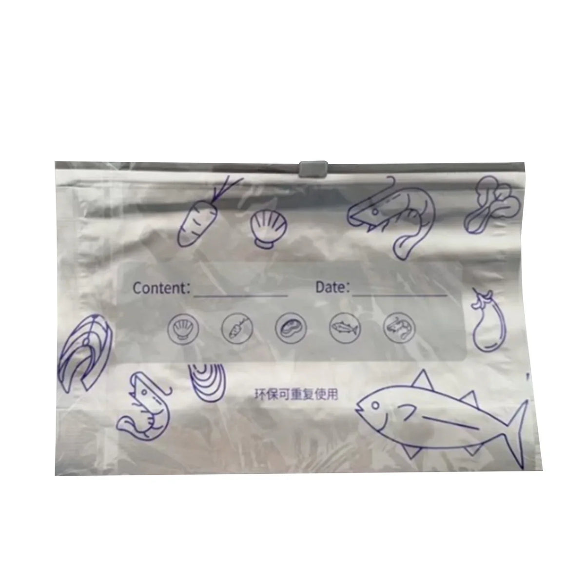 Reusable Leakproof Zipper Storage Bags | 20-Pack Food Containers Food Storage Bags Qme C One Size