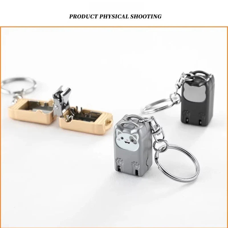 Portable Folding Nail Clipper Stainless Steel Mini Pendant Folding Nail Clipper Qme
