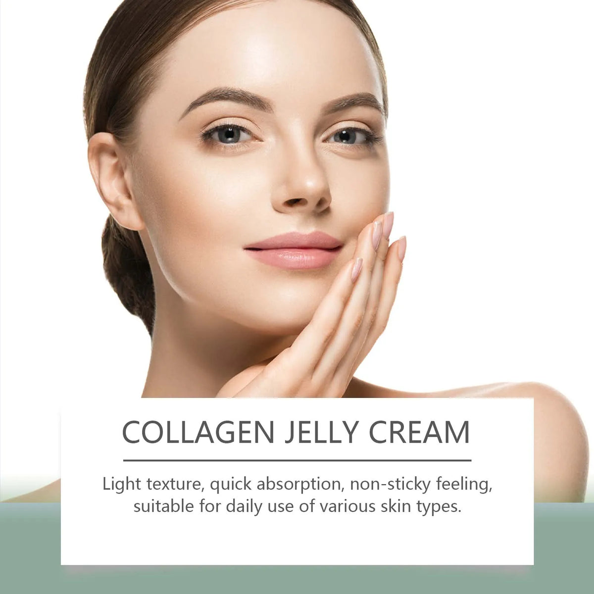 Green Tea Collagen Jelly Cream – Moisturizer & Pore Minimizer Jelly Face Cream Qme