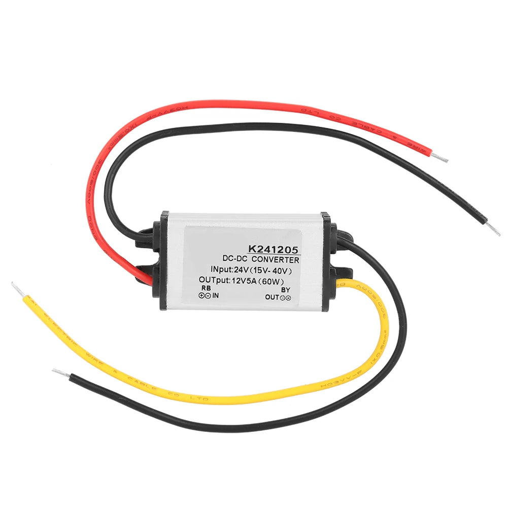 DC-DC Step Down Converter 24V to 12V 5A 60W High Efficiency DC-DC Converter Qst Converter