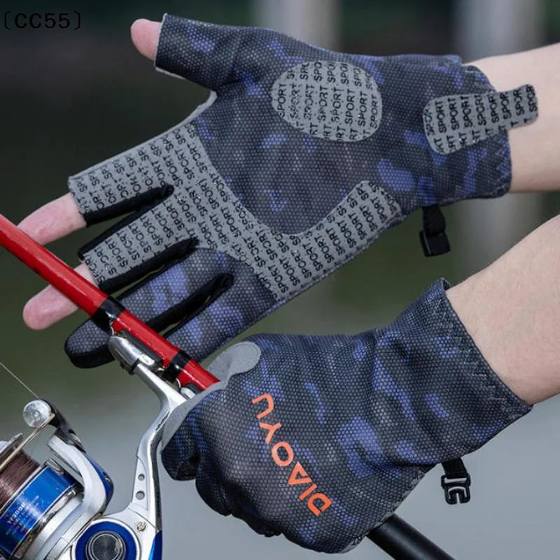 Three-Finger Cut Fishing Gloves – Anti-Slip, All-Season Fishing Gloves Qst