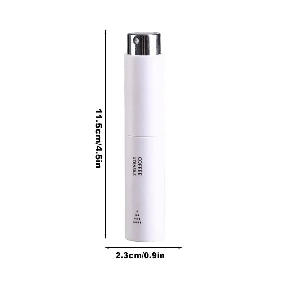 Fine Mist Coffee Bean Spray Bottle – Refillable Travel Atomizer Coffee Spray Bottle Qme White