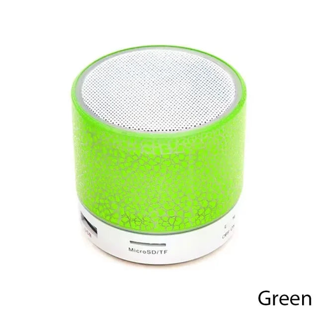 Mini Portable Bluetooth 4.1 Speaker – LED Lights & TF Card Portable Bluetooth Speaker Qst Green-1pc