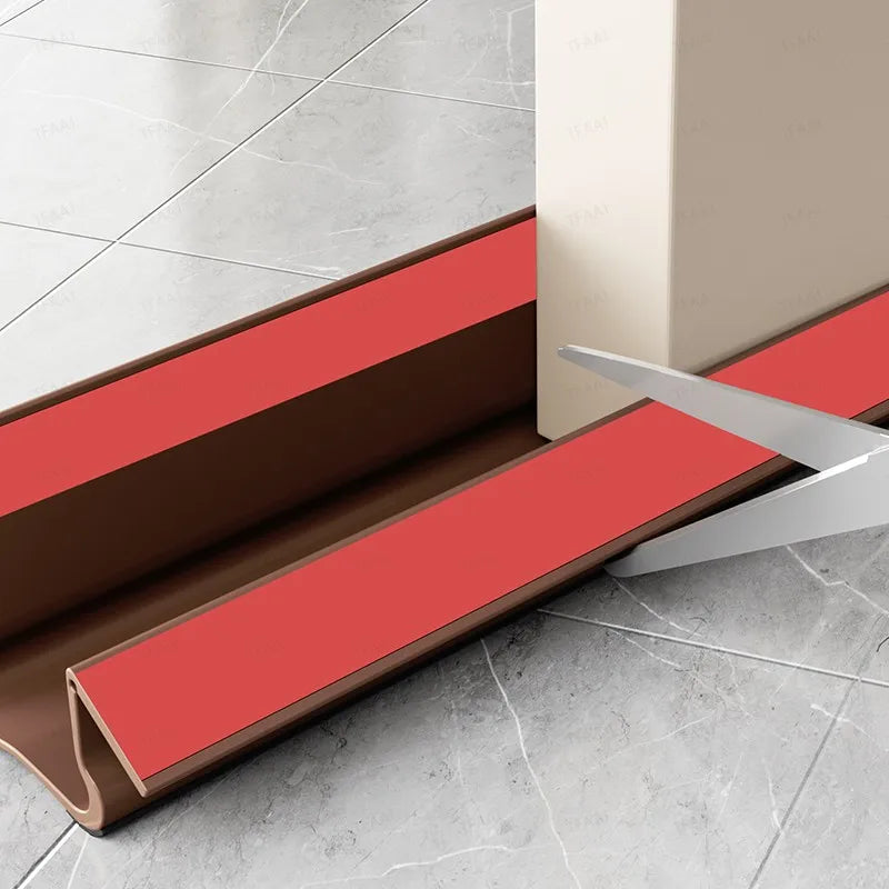 Door Gap Weather Strip Flexible PVC Triple Seal 93cm Door Weather Strip Qme