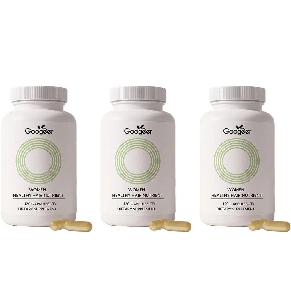 Hair Growth Support Capsules – Biotin, Zinc & Vitamins, 120ct Hair Growth Supplement Qst 3 Bottles 360 Pieces