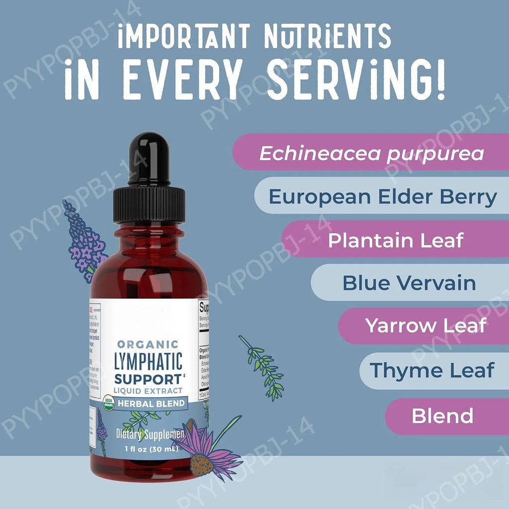 Organic Herbal Liquid Extract Drops – Echinacea & Elderberry 1 oz Herbal Liquid Extract Qst