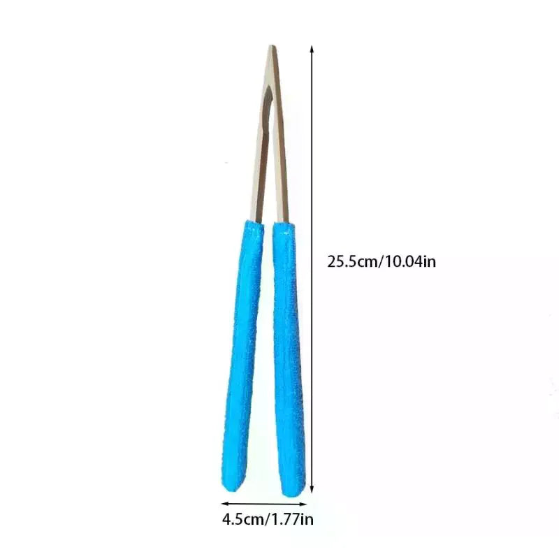 Leaf Cleaning Tongs – Bamboo Handle Plant Brush Plant Cleaning Brush Qme