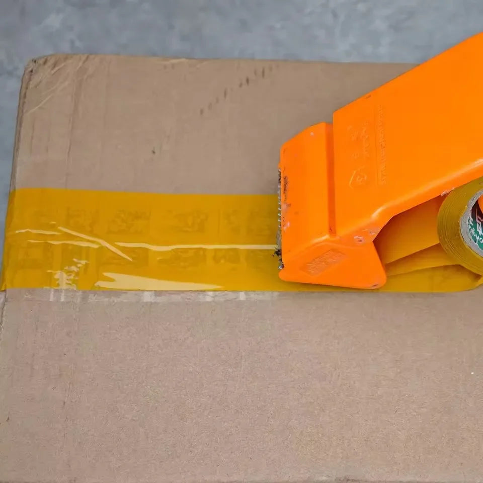 Yellow Low-Noise Carton Sealing Packing Tape – 1, 3 or 5 Rolls Packing Tape Qme