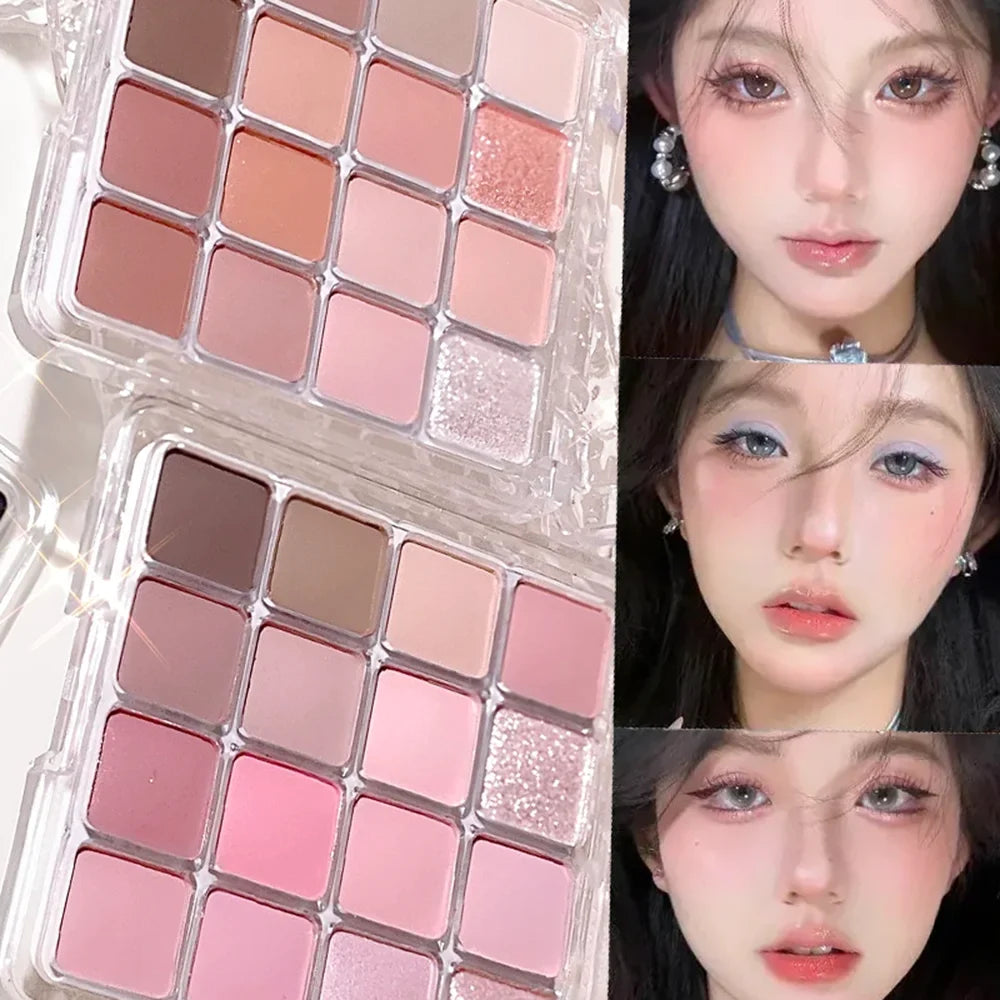 XIAOYUMI 16-Color Sunset Contour & Highlighter Palette Contour Highlighter Palette Qme