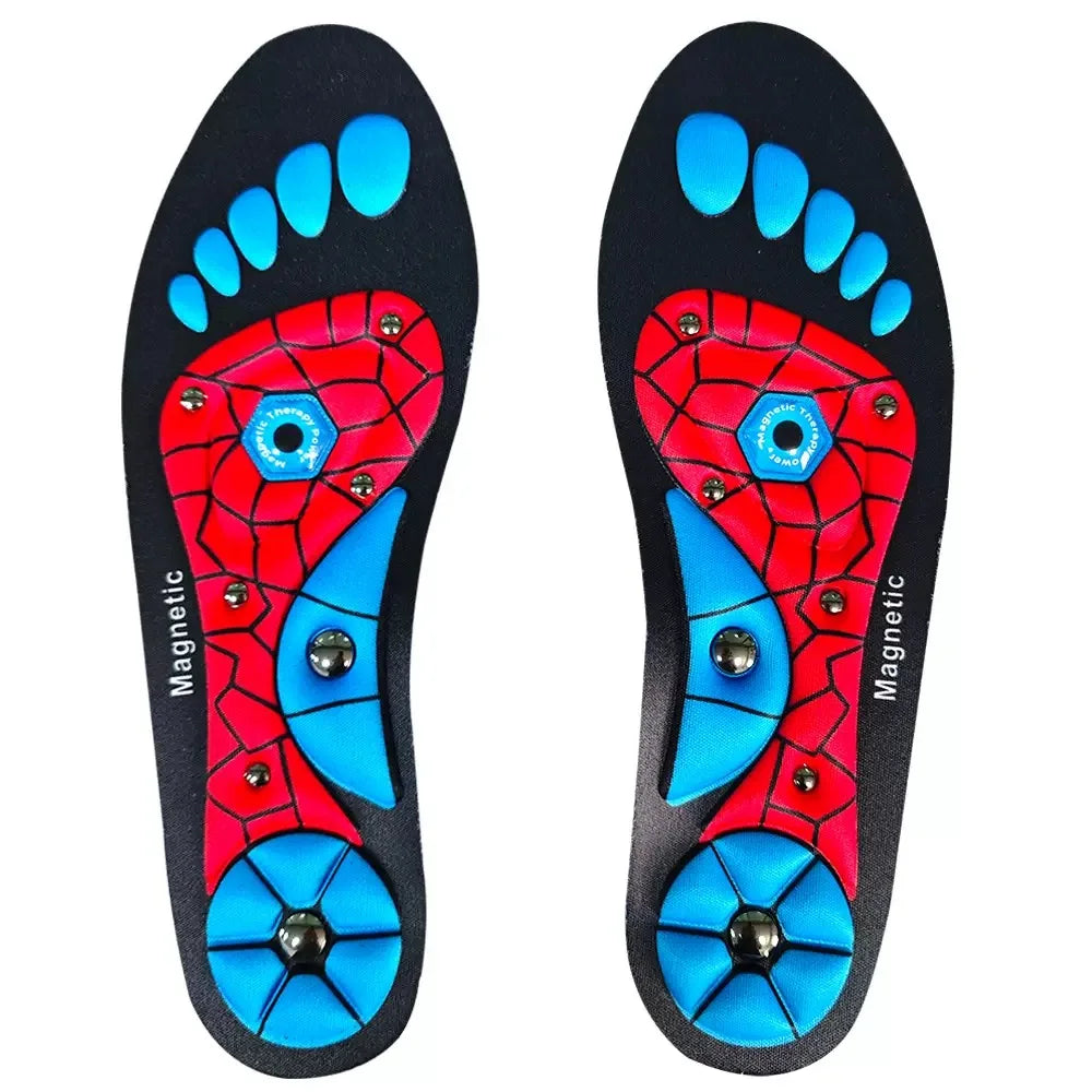 Acupoint Magnetic Massage Insoles – Arch Support & Breathable Massage Insoles Qst Red M (40-43)