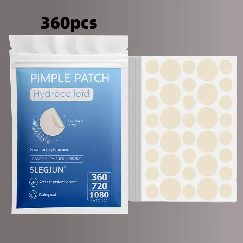 360pcs Hydrocolloid Pimple Patches – Invisible Acne Stickers Pimple Patch Qst Nude