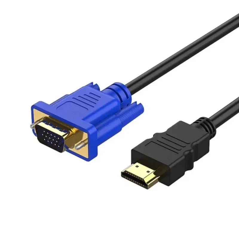 HDMI to VGA Cable Adapter 1080P HD with Audio | 1M 5M 8M HDMI to VGA Adapter Qme