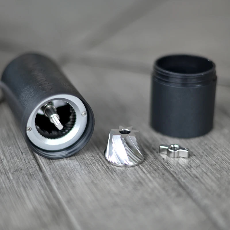 KINGrinder P0/P2 Manual Coffee Grinder – Stainless Steel Burr Manual Coffee Grinder Qst
