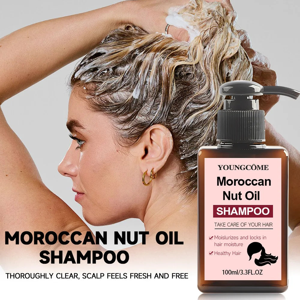 Moroccan Nut Hair Shampoo – Deep Conditioning Treatment 100ml Hair Shampoo Qst