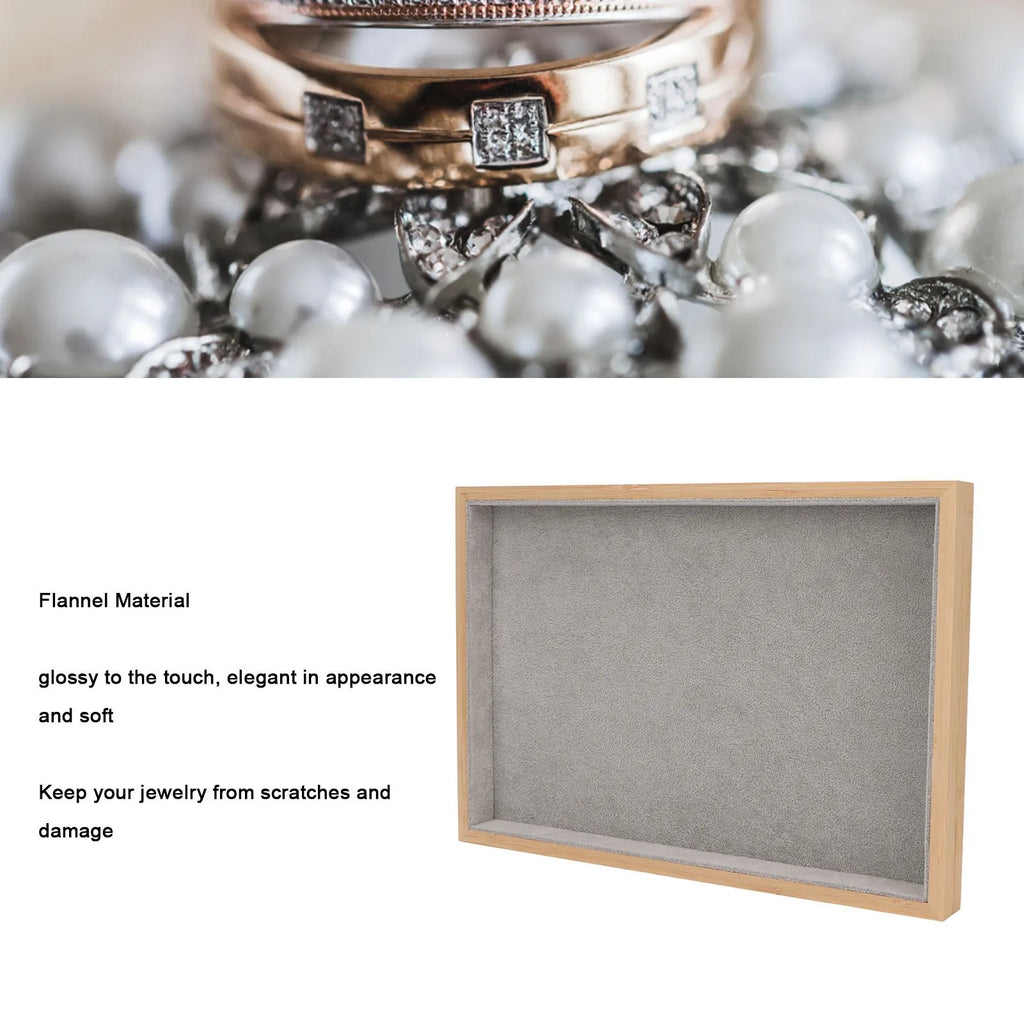 Elegant Wood Jewelry Tray Drawer Organizer | Multipurpose Jewelry Drawer Organizer Qme