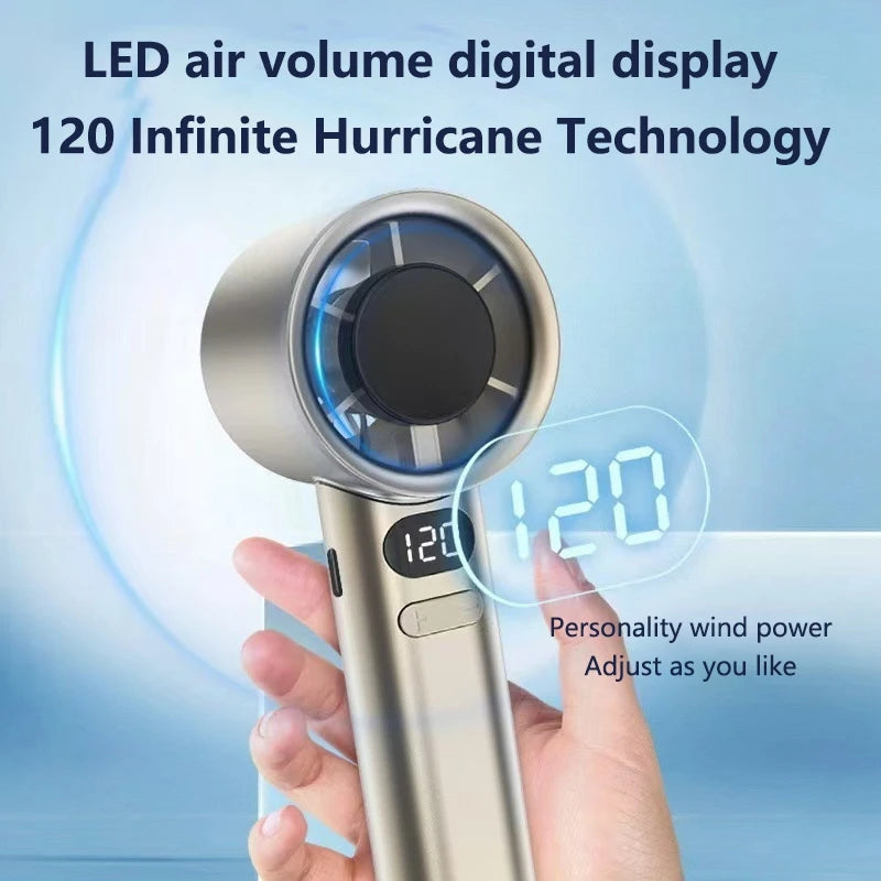 Portable USB Rechargeable Handheld Fan – Adjustable Speeds Handheld Fan Qst