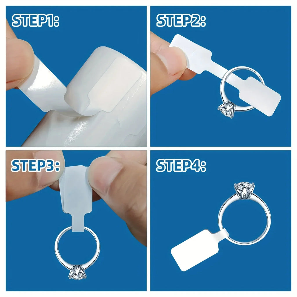 Jewelry Price Tag Label Sticker Rolls – Necklace, Earring & Ring Jewelry Price Tags Qme