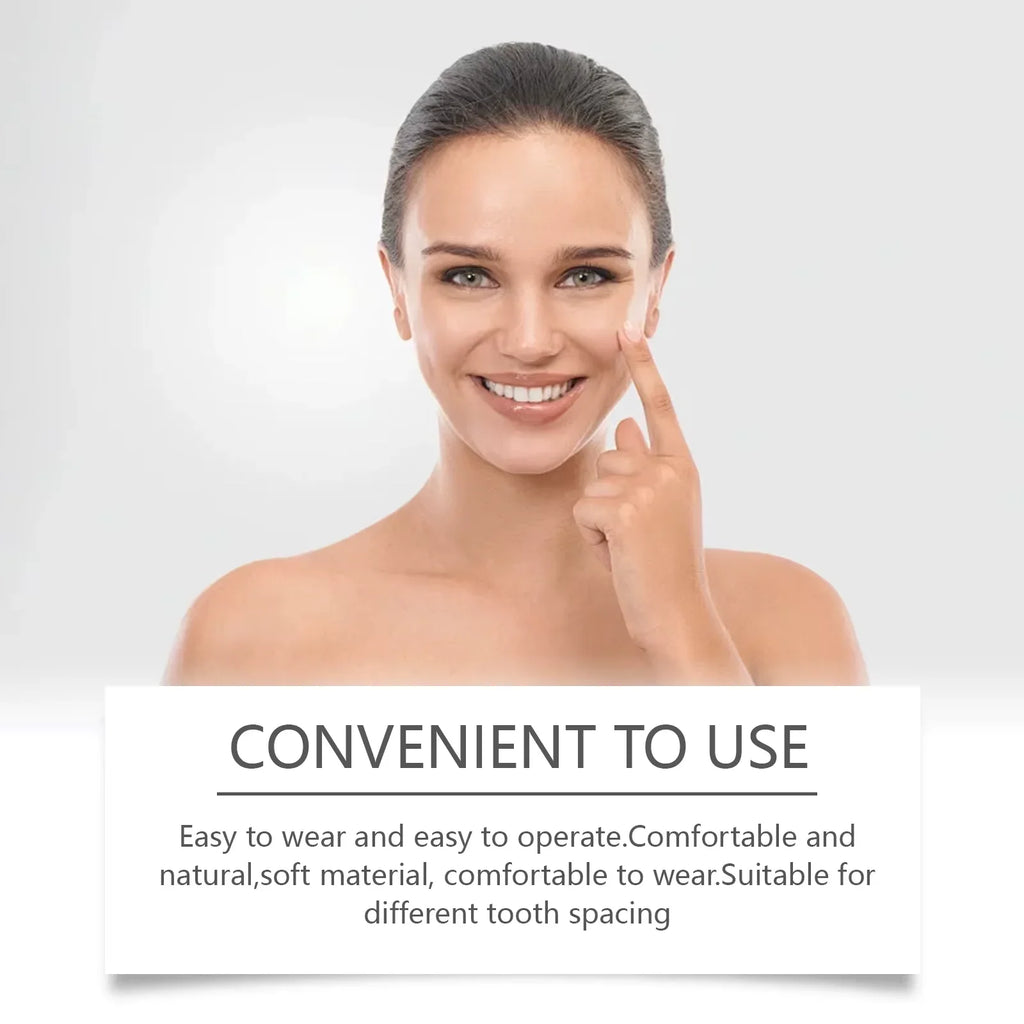 Snap-On Temporary Dentures | Upper & Lower False Teeth Cosmetic Dental Veneer Qme