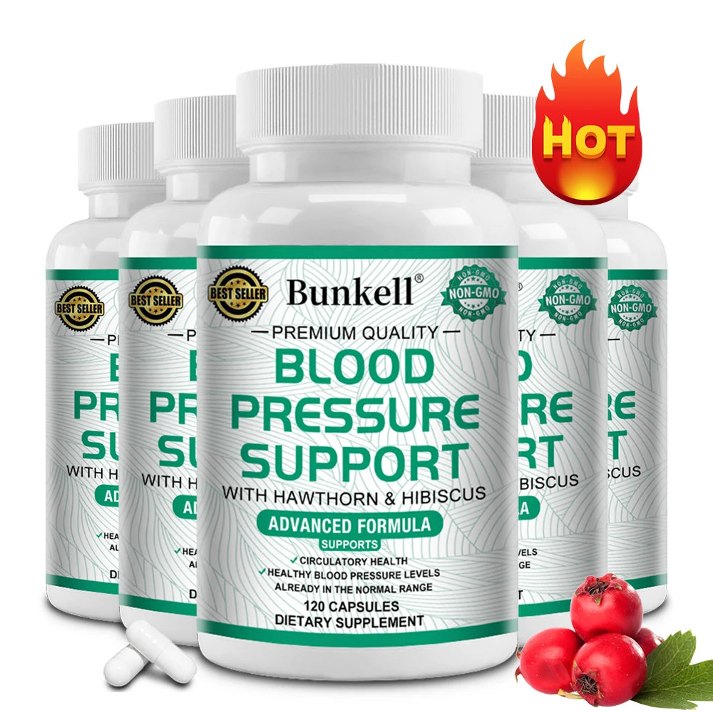 Hawthorn Berry & Hibiscus Capsules – Natural Wellness Supplement Herbal Supplement Qst
