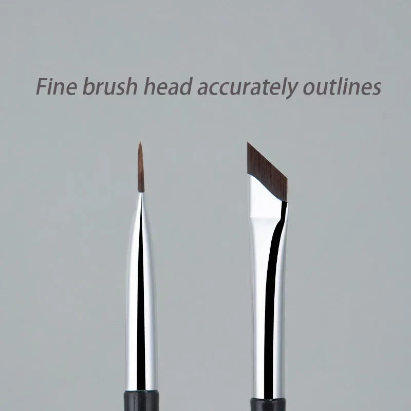 Ultra Thin Blade Eyeliner & Eyebrow Brush – Fine Angle Flat Eyeliner Brush Qme