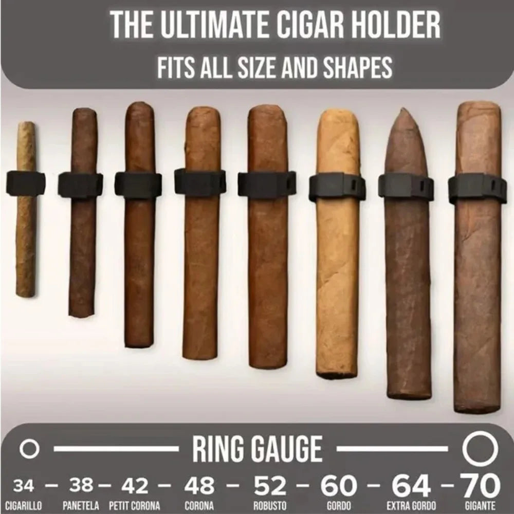 Magnetic Cigar Holder – Portable Adjustable Anti-Slip Clip Cigar Holder Clip Qme