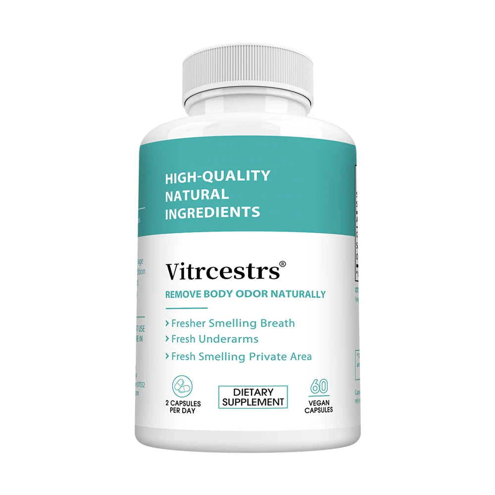 VITALXTRA Chlorophyll Capsules – Fresh Breath & Body Support Herbal Supplement Capsules Qst 60 count-1 bottle