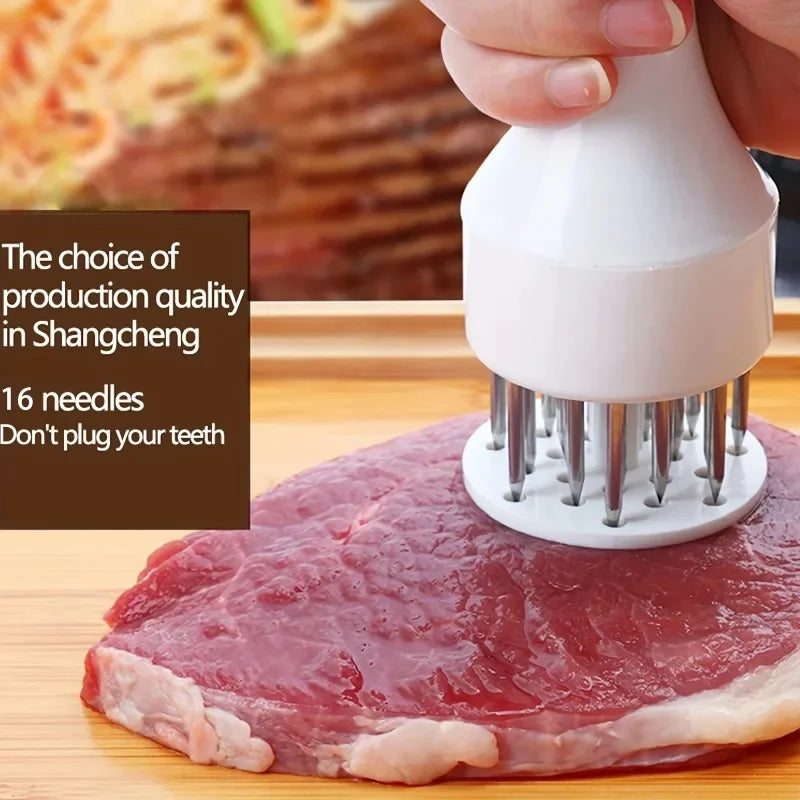 Stainless Steel Meat Tenderizer Needle Hammer | Kitchen Tool Meat Tenderizer Qst