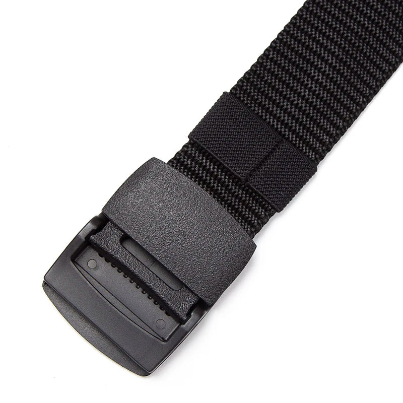 Men's Automatic Buckle Nylon Canvas Web Belt | 2 Colors Casual Web Belt Qme