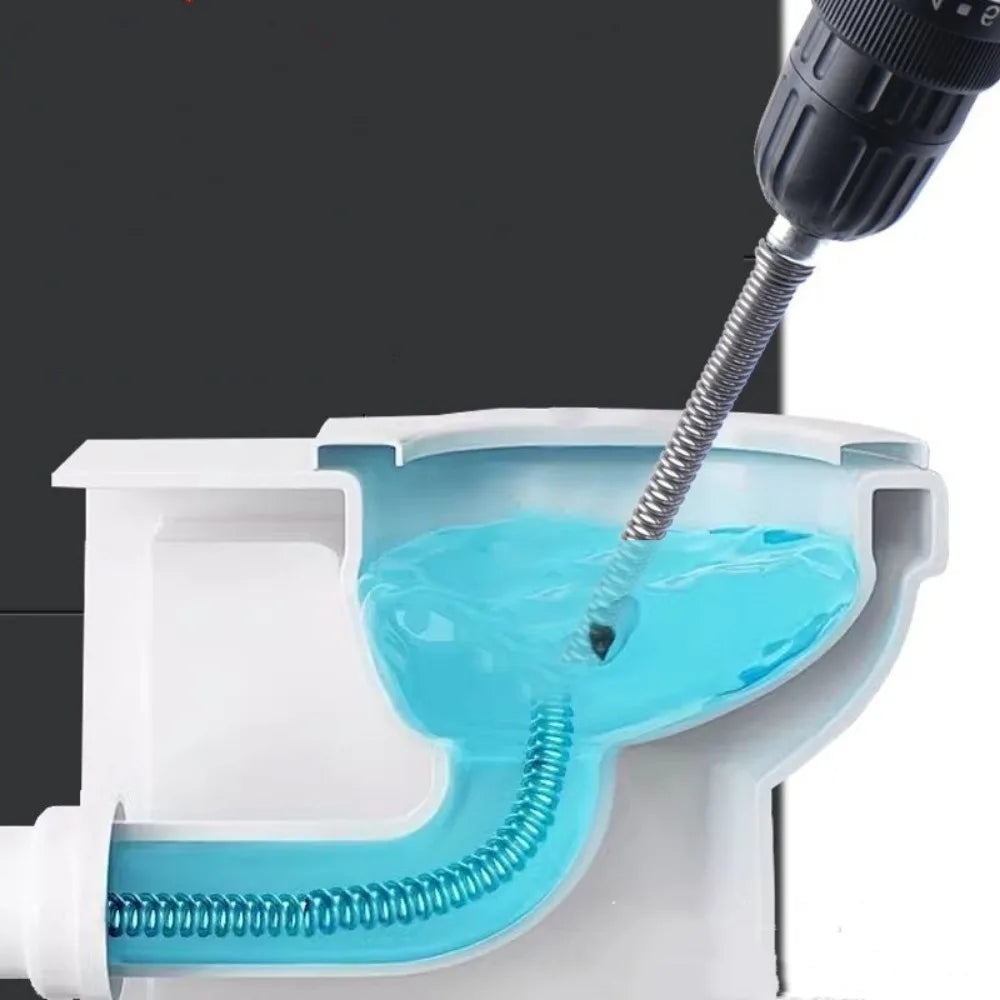 Spring Pipe Drain Dredging Tool – Toilet & Sink Unclogger Drain Dredging Tool Qme