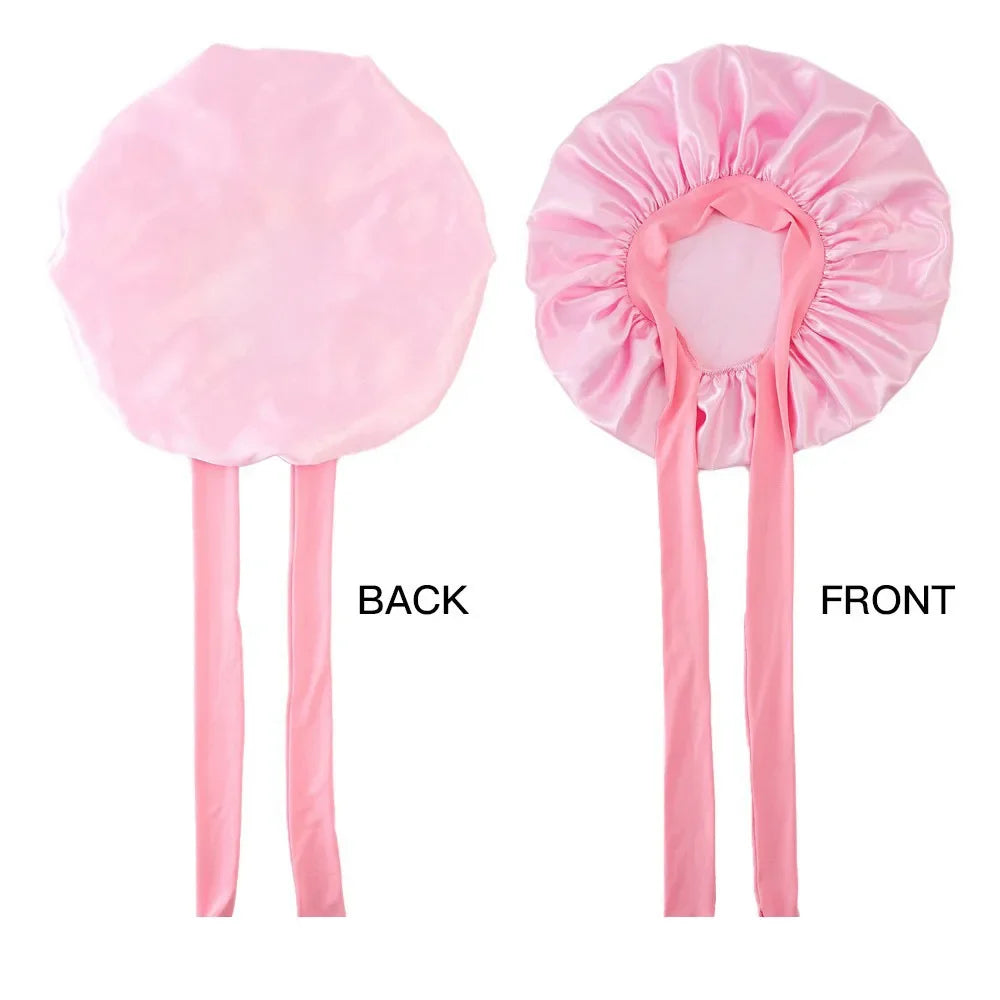 Women's Satin Sleep Cap Night Hair Bonnet – 5 Colors Satin Sleep Bonnet Qme