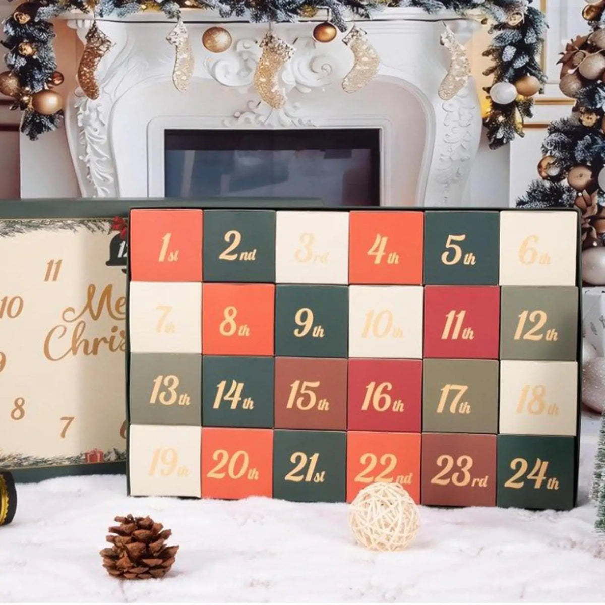 Christmas Countdown Advent Calendar – 2D Acrylic Holiday Decor Advent Calendar Qme