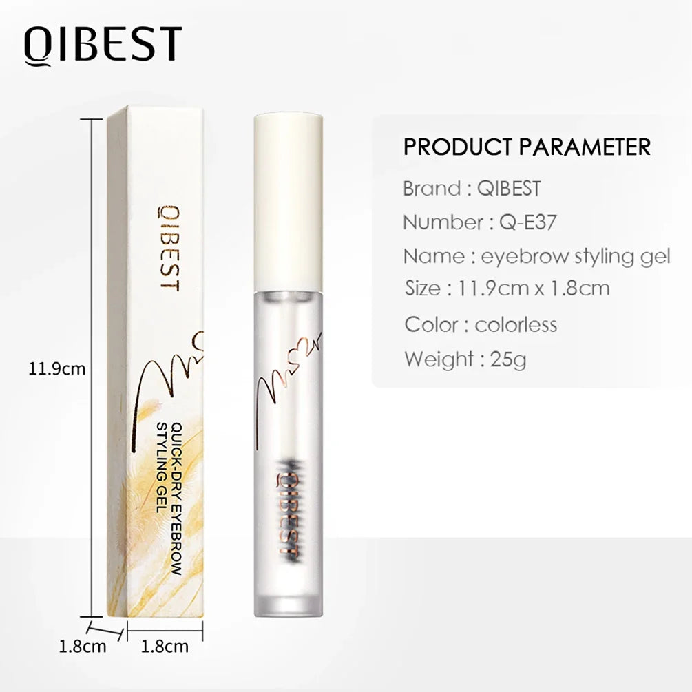 QIBEST Transparent Eyebrow Gel – Natural Long-Lasting Brow Shape Eyebrow Gel Qme