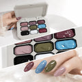 9-Color Cream Gel Nail Polish Palette & Storage Case | UV LED Gel Nail Polish Set Qme Default Title