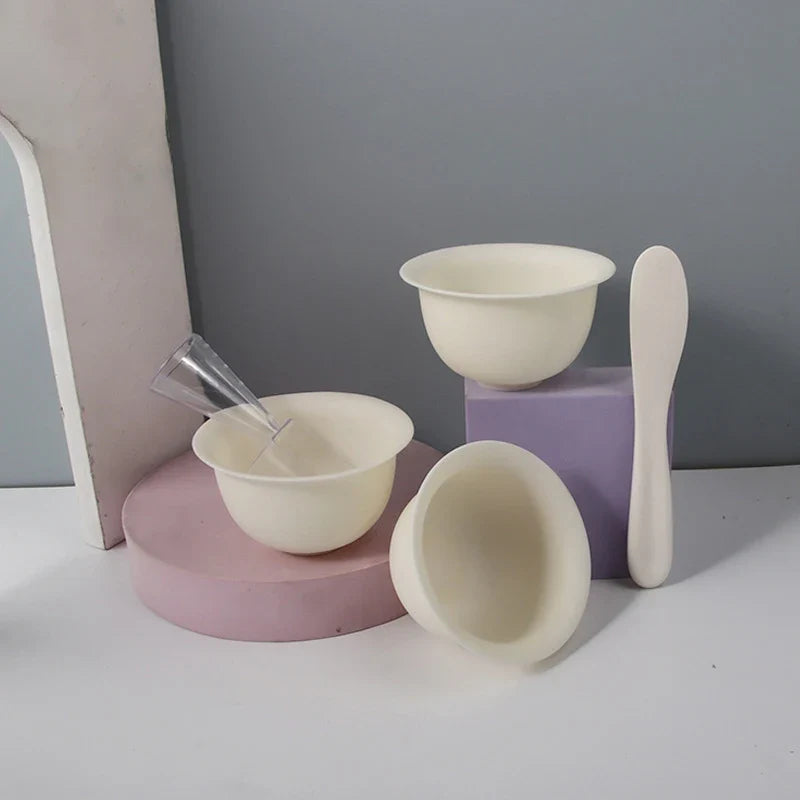 DIY Facial Mask Mixing Bowl & Applicator Kit | Spatula Set Mask Applicator Set Qme