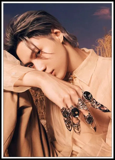 Taemin Album Canvas Wall Art – Mosaic Poster Print Canvas Wall Art Qst 5 40x60cm Unframed