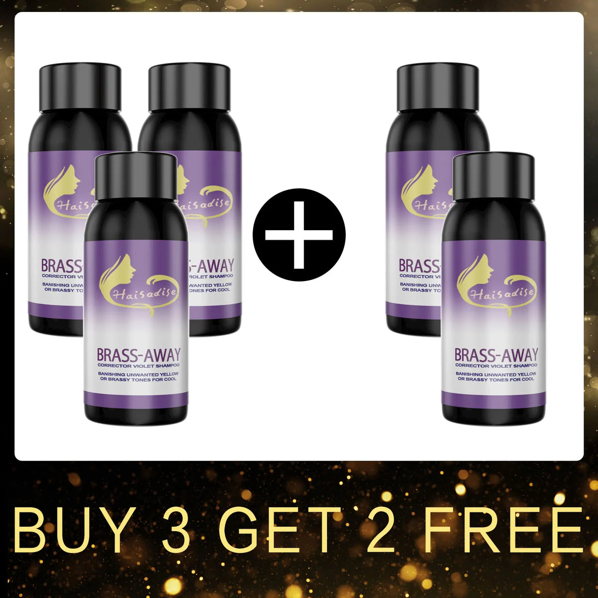 EELHOE Purple Shampoo – Tone Blonde & Bleached Hair 30ml Purple Toning Shampoo Qst 5pcs