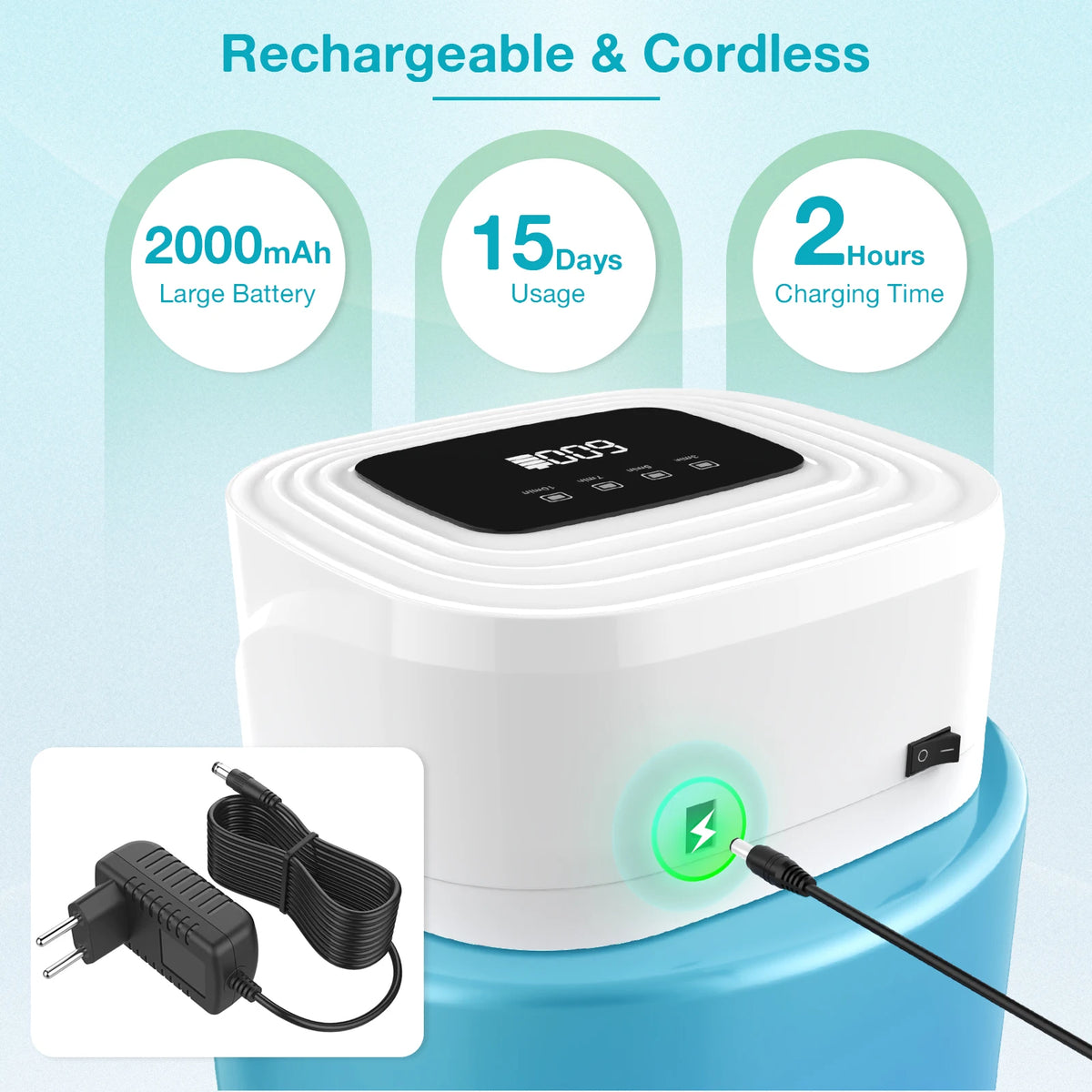 KTS Wireless Nail Laser Device 36 LED 470nm 660nm – 2000mAh Nail Laser Device Qst