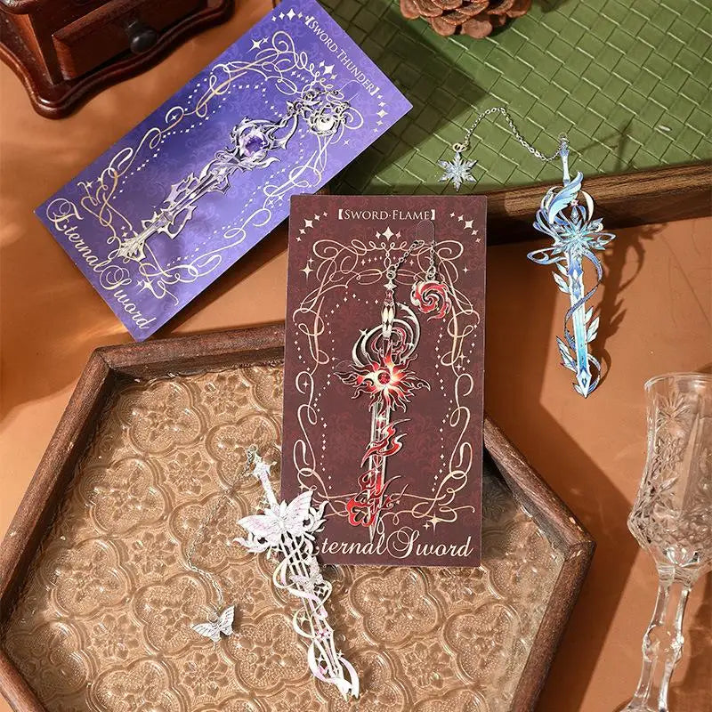 Enamel Anime Metal Bookmark | Fantasy Book Lover Gift Enamel Metal Bookmark Qme