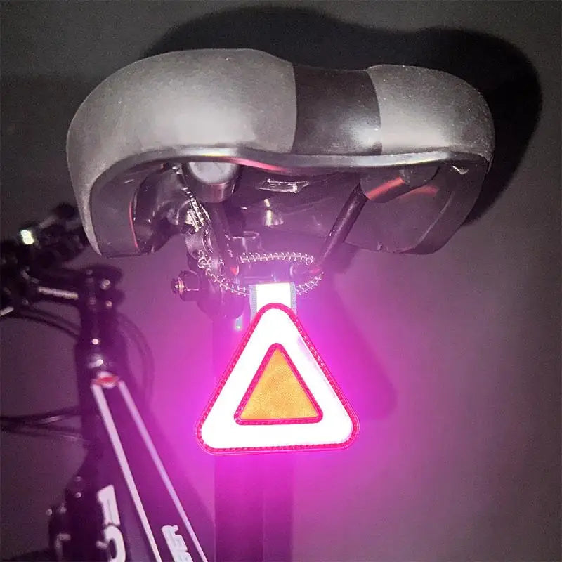 Bike Triangle Reflective Safety Pendant – Night Riding Warning Bike Reflective Pendant Qme