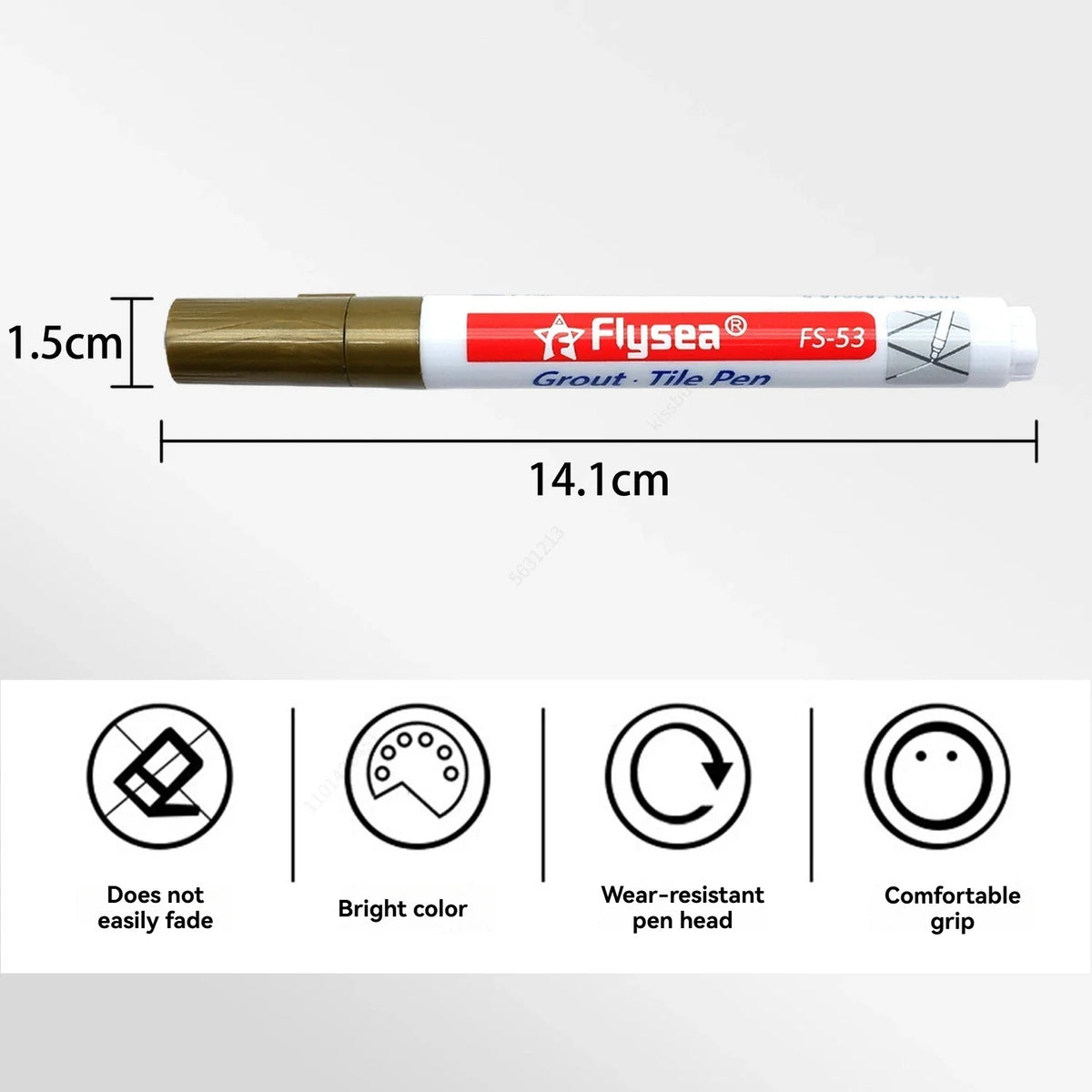 Waterproof Grout Pen Tile Marker – 10 Pack, 18 Colours Grout Repair Pen Qme