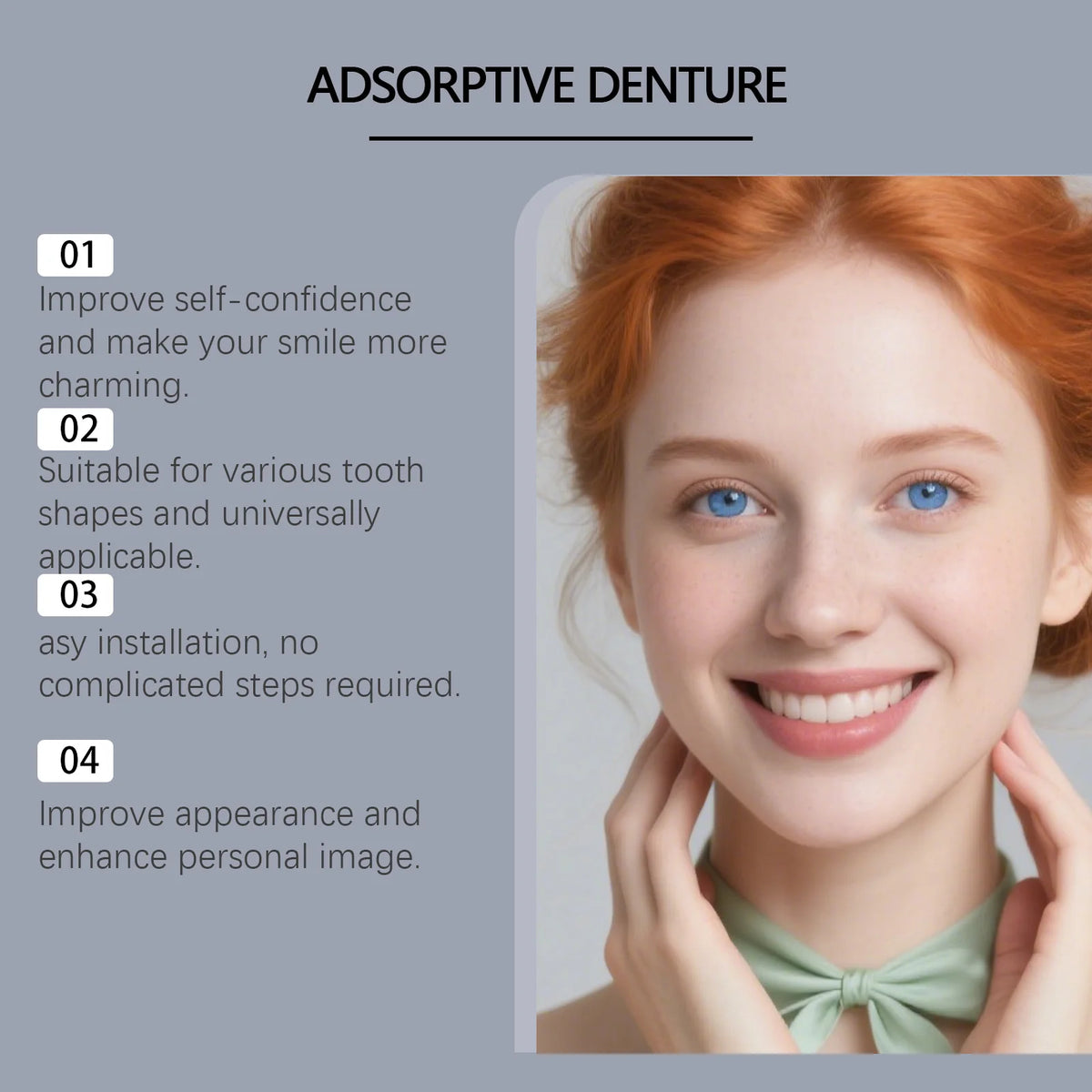Temporary Cosmetic Dentures Full Set – Moldable Resin Kit Cosmetic Dentures Qst