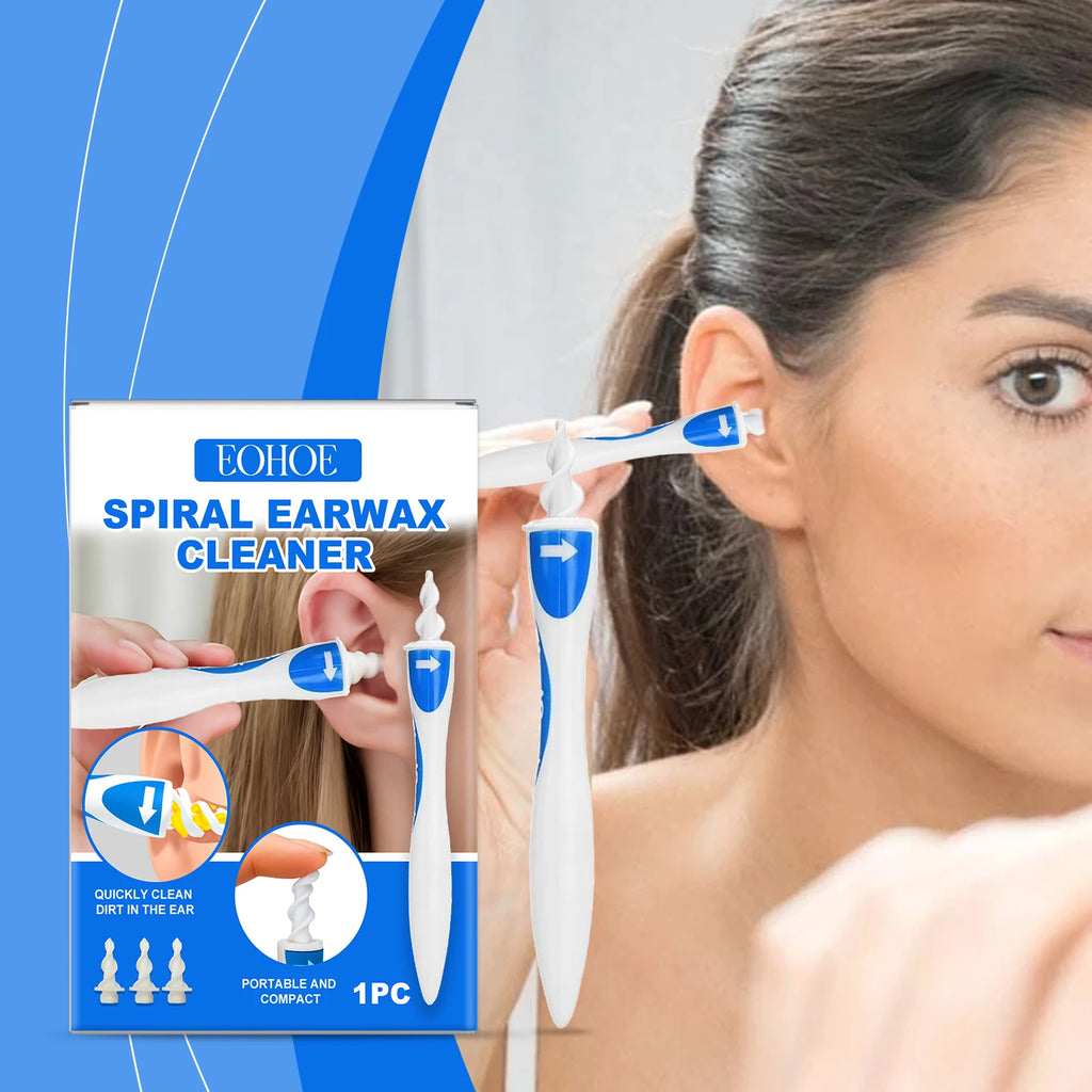 Soft Silicone Spiral Ear Cleaner – Portable Family Ear Tool Ear Care Tool Qst