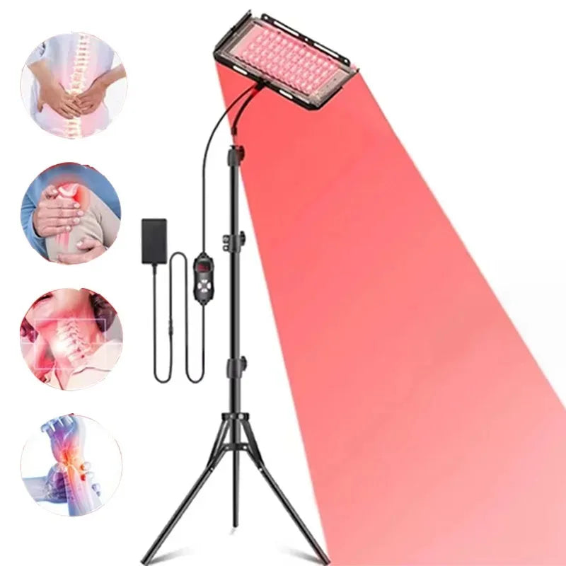 Red Light Therapy Lamp 660nm 850nm with Adjustable Stand | 96 LEDs Red Light Therapy Lamp Qst